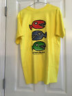 Vtg St. Pete Beach T-Shirt Yellow With Fish Big Hed Designs Medium Unisex Nwot