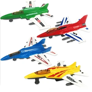 Military Airplane Fighter Model Kids Simulation Plane Pull Back.w7 - Picture 1 of 8