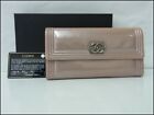 Auth Abb27 Chanel Boy Chanel Flap Wallet With Seal With Box From Japan