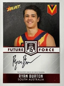 2015 AFL Future Force Red Draft Pick Signature FFRS9 Ryan Burton 147/200 - Bild 1 von 1