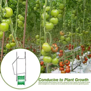 10Pcs Tomato Roller Hooks Garden Plant Support Hook Flower Vine Twine Crop - Picture 1 of 8