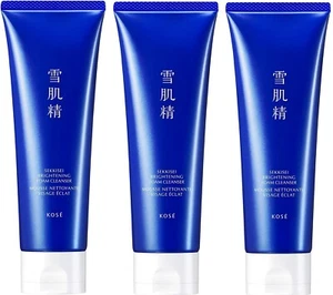 KOSE Sekkisei Brightening Facial cleanser from Japan / 130g x 3 NEW - Picture 1 of 4