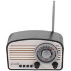 1/12 Miniature Radio Receiver Dollhouse Decoration Retro Home Appliance Black
