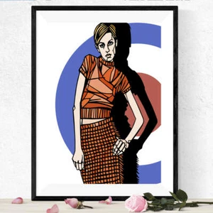 TWIGGY Kunstdruck, Archivqualität, 60er Jahre Mode, Swinging 60s, London, Sixties - Bild 1 von 7