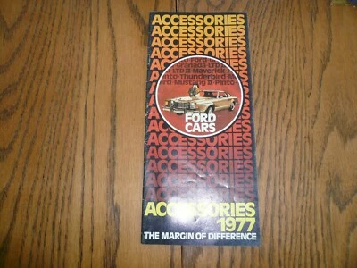 Ford Granada Mustang II LTD II 1977 Maverick Accessori folleto de venta - vintage Foto 1 de 4