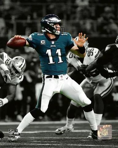 CARSON WENTZ Spotlight "Eagles" LICENSED un-signed poster print 8x10 photo Cover