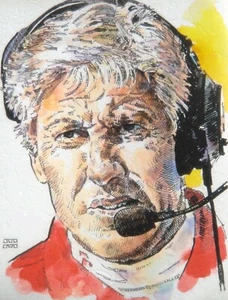Pete Carroll USC Trojans 8.5 X 11 Print by Michael Mellett  - Picture 1 of 1