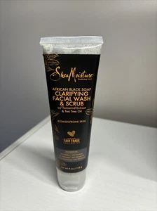 Clarifying Facial Wash & Scrub, African Black Soap, 4 oz (113 g) - Picture 1 of 5