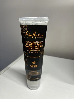 Clarifying Facial Wash & Scrub, African Black Soap,  4 oz (113 g) - Image 1 of 4