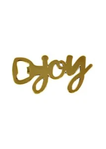 Abridor de botellas Celebrate It Christmas Gold JOY - NUEVO - Imagen 1 de 1