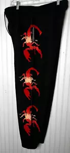 Spirit Jersey Mens Sweatpants XL Quality Black Red Scorpion Wool Stretch NEW - Picture 1 of 10