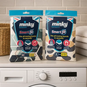 Minky Smart Fit Ironing Board Cover Felt Backing Standard Size 125cm x 45cm (P) - Picture 1 of 10