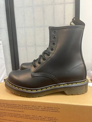 Dr. Martens 1460 W, Unisex 1460 Black Smooth Leather - Image 1 of 4