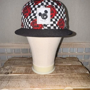 Neff Mickey Mouse Rose Snapback Hat - Black | Black Hat - Picture 1 of 7