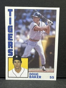 Tarjeta Doug Baker 1984 Topps hecha a medida de los tigres de detroit parte posterior en blanco - Imagen 1 de 2
