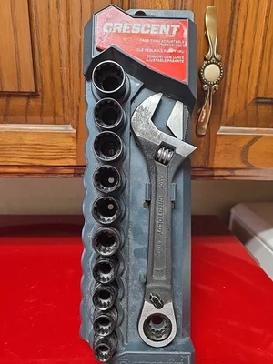 Crescent CPTAW8 - Juego de llaves y enchufes ajustables de paso, 11 piezas Foto 1 de 4