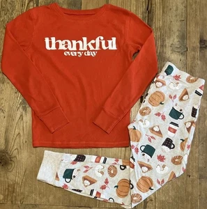 Old Navy Gr. L 10 Thanksgiving Herbst Schlafanzug Nachtwäsche DANKBAR ALLTAG Unisex - Bild 1 von 4