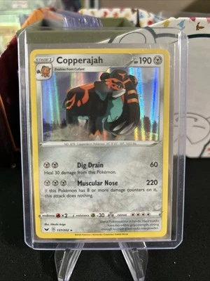 Copperajah 137/202 Swsh01: Sword & Shield Holo - Top Loaded - Pack Fresh New - Image 1 of 4