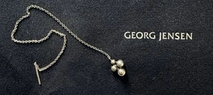 Georg Jensen Moonlight Grapes Threader Earring Sterling Silver NB: One Only - Picture 1 of 10