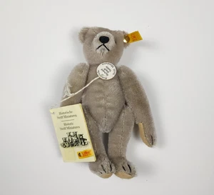 Richard Steiff Teddy Mohair Jointed Miniature 029172 With Tags - Picture 1 of 9
