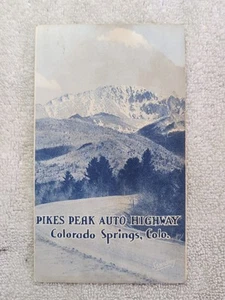 Vintage 1953 Pikes Peak Auto Highway 1950s Map Earl White Standley Race - Picture 1 of 4