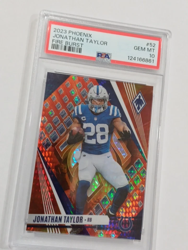 2023 Panini Phoenix - Jonathan Taylor #52 Fire Burst /340 PSA 10 Colts POP 5! - Image 1 of 4