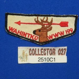 Boy Scout Wahinkto Lodge 199 F3 WAHINTKO Error Order Of The Arrow Patch 2510C1 - Picture 1 of 3