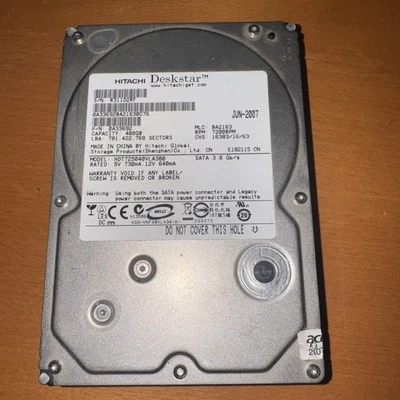Hitachi Deskstar HDT725040VLA380 3.5" 400 GB 7200 RPM  Hard Disk Drive HDD - Image 1 of 4