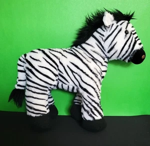 Juguete de peluche Build A Bear Zebra de 15" negro blanco  - Imagen 1 de 6