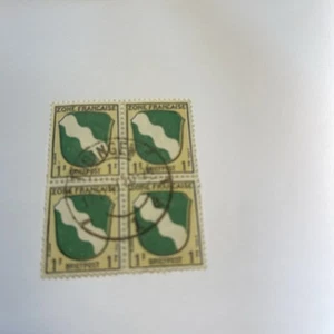 Briefmarke 1945/46 Briefpost Zone Francaise 1 F gestempelt - Bild 1 von 2