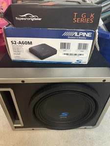Alpine S-SB10V Pre-Loaded S-Series 10-inch W/ Amp Included And Wiring Kit Bonus - Picture 1 of 3