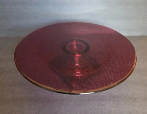Gebrauchter Vidrios San Miguel Kuchenständer aus recyceltem Glas rot - Bild 1 von 6