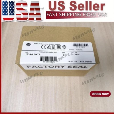 New AB 1734-AENTR  Point I/O Dual Port Adaptor Module 1734AENTR US Free Tax - Image 1 of 4