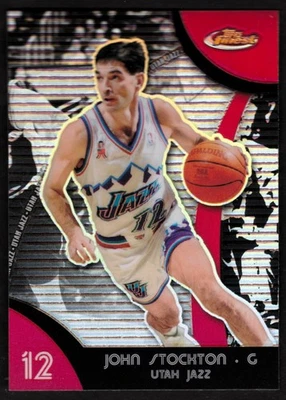 2007-08 Finest Refractors #46 John Stockton JAZZ - Image 1 of 2