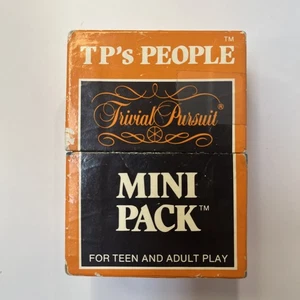 Vintage 1987 Trivial Pursuit Mini Pack - TP's People Card Game-Has All 120 Cards - Picture 1 of 6