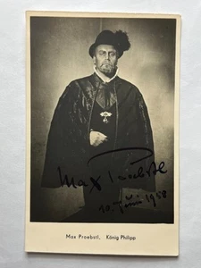 Autogramm MAX PROEBSTL (†1979)-Opernsänger Bass-München-orig.signiert-AK - Picture 1 of 2