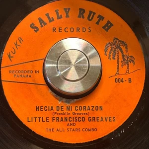 PANAMA Latin Soul FRANCISCO GREAVES Necia De Mi Corazon 45rpm 7" VERY RARE Hear! - Picture 1 of 2