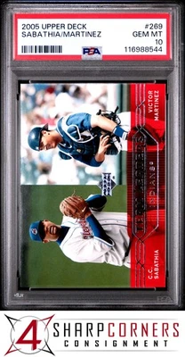 Cubierta superior #269 C.C. 2005 SABATHIA INDIANS HOF POP 2 PSA 10 Foto 1 de 2