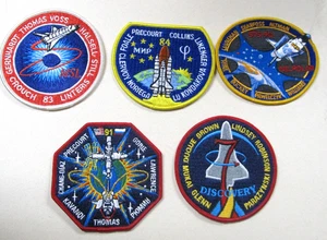 LOT OF 5   NASA Cloth patches - Vintage  Apollo and Space Shuttle  4 INCHES  #15 - Picture 1 of 1