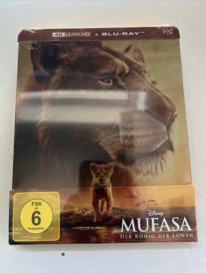 Mufasa: The Lion King Steelbook Limited Edition [PG] 4K UHD, German Import, New. - Image 1 of 2