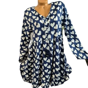 Zwillingsherz Kleid Modell Herz Classic S bis XL Marine Blau Weiß Damen (3 247) - Bild 1 von 10