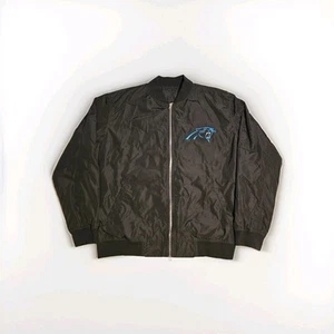 Carolina Panthers NFL Team Apparel Black Full Zip Polyester Bomber Jacket XL - Bild 1 von 6
