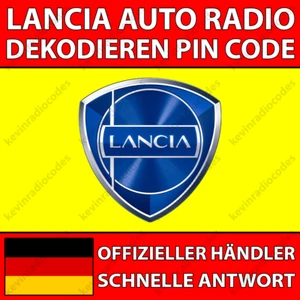 ✅LANCIA RADIO DEKODIEREN PIN CODE DELTA MUSA THEMA VOYAGER YPSILON 843 844 846✅ - Bild 1 von 5