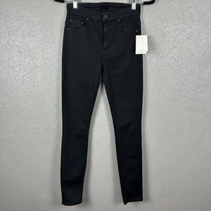 Nuevo con etiquetas Pantalones de mezclilla madre cintura alta para mujer talla 25 negros - Imagen 1 de 17