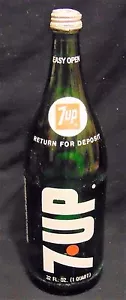 Botella de vidrio vintage coleccionable 7Up 32 oz - Imagen 1 de 7