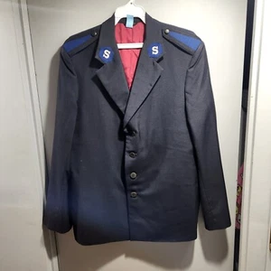 Mens Vintage Salvation Army Suit Jacket Blood And Fire - Bild 1 von 13