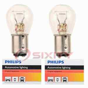 2 pc Philips Brake Light Bulbs for Porsche 911 912 914 930 1965-1979 na