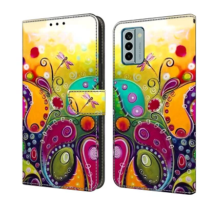 Pattern Flip Leather Card Holder Case For Nokia G22 G21 G11 G60 G20 G10 5.3 3.4 - Image 1 of 4