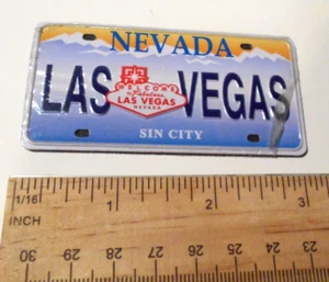 Las Vegas Nevada Sin City Lic. Placa Turista Nevera Imán Vintage - Imagen 1 de 3