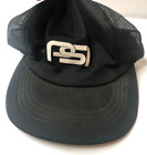 Vintage PSI Hat Mens Black Snapback Adjustable Trucker Hat Olympian Headwear USA